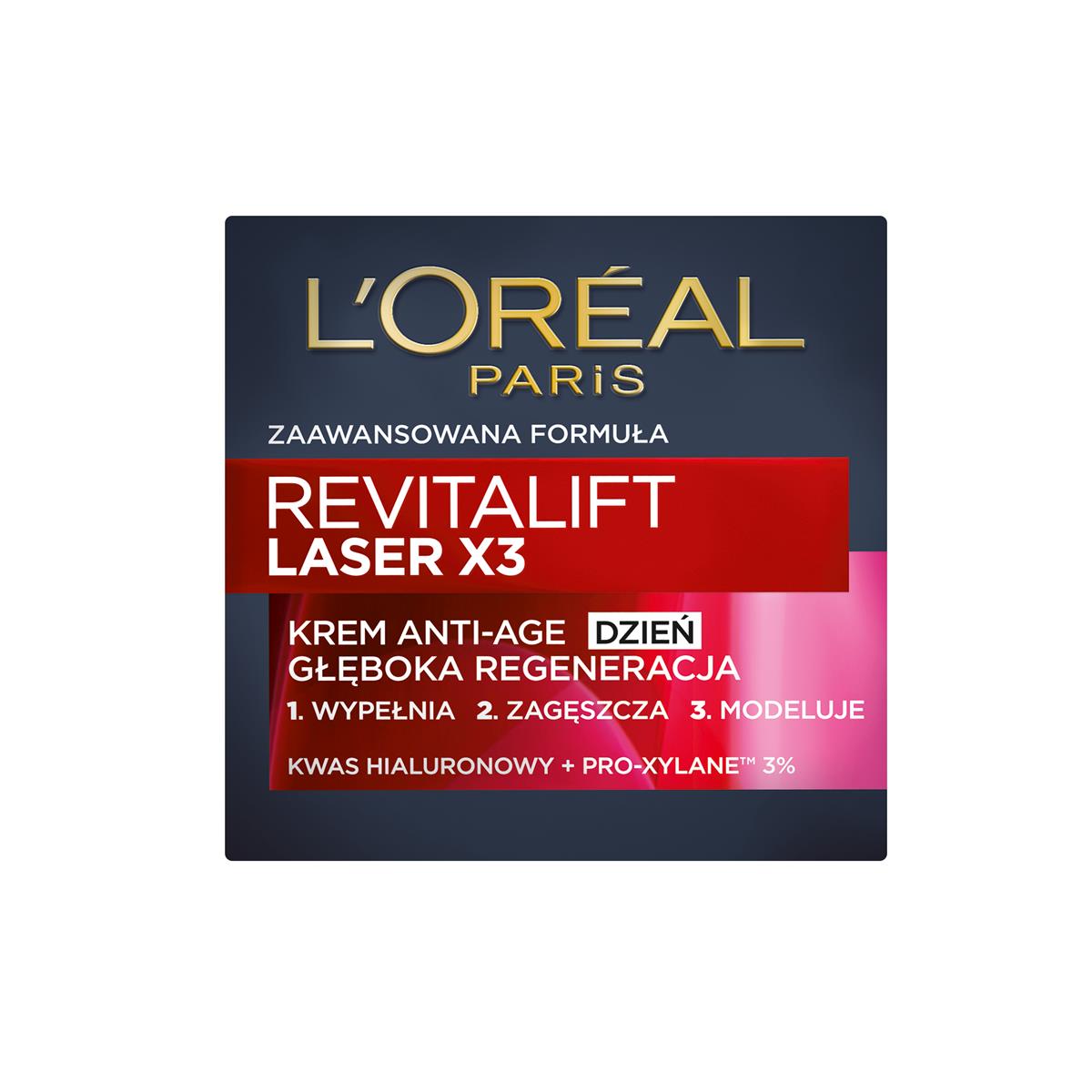 L'Oreal Paris Krem na dzień - L'Oreal Paris Revitalift Laser X3 Anti-Age Day Cream Krem na dzień - L'Oreal Paris Revitalift Laser X3 Anti-Age Day Cream