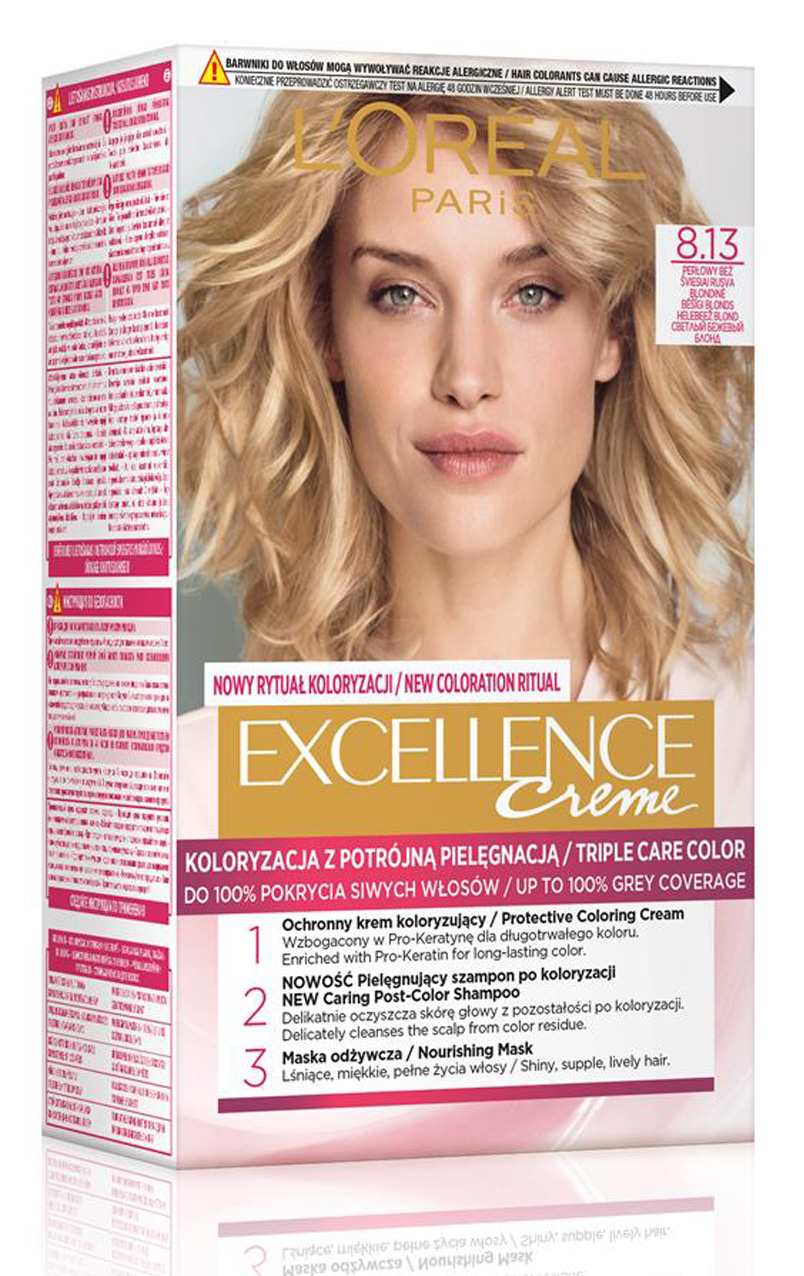 Loreal Excellence Creme 8.13 Perłowy Beż