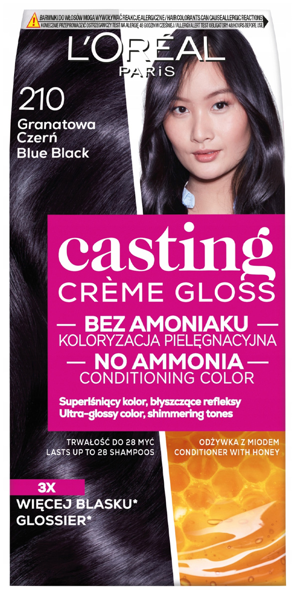 Loreal Casting Creme Gloss Krem koloryzujący 210 Granatowa Czerń