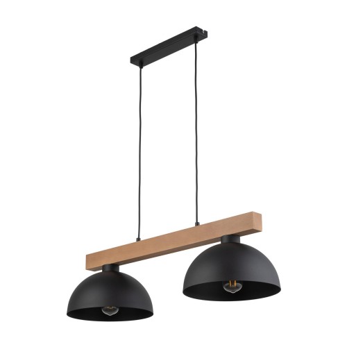 Oslo lampa wisząca 2-punktowa czarna 4711