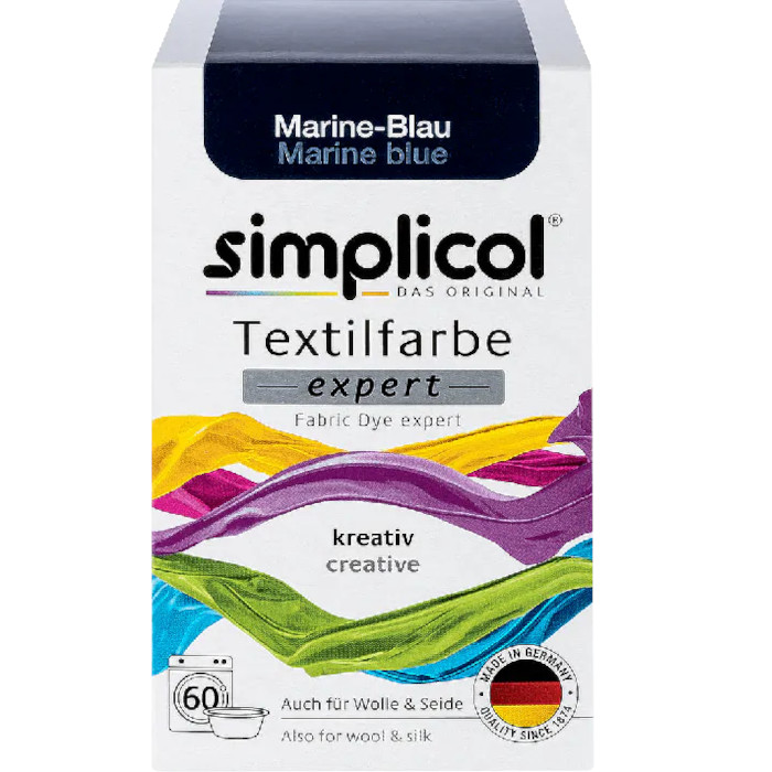 DE | Simplicol Expert Barwnik Niebieski do Tkanin Marine-Blau 150g