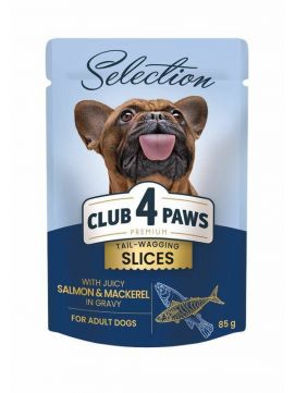 Club 4 Paws Mokra Karma Dla Dorosłych Psów Małych Ras Łosoś Z Makrelą W Sosie 85 g