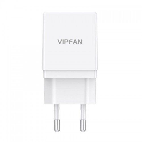 Vipfan Ładowarka sieciowa E02, 2x USB, 2.1A (biała)