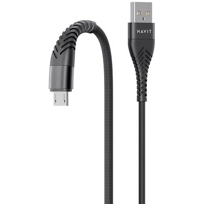 Havit Kabel USB - Micro USB CB706 1 m Czarny