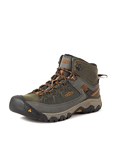 KEEN Męskie buty trekkingowe Targhee 3 Mid Waterproof, Black Olive Golden Brown, 51 EU Weit