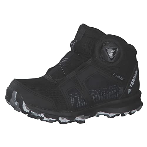 adidas Terrex Boa Mid R.rdy K, buty szlak dla dzieci, Wielokolorowy Czarny Biały Szary Negbás Ftwbla Gritre, 35 EU