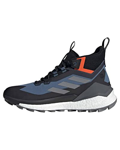 adidas Męskie buty sportowe Terrex Free Hiker 2 GTX, Wonder Steel Grey Three Impact Orange, 44 2/3 EU