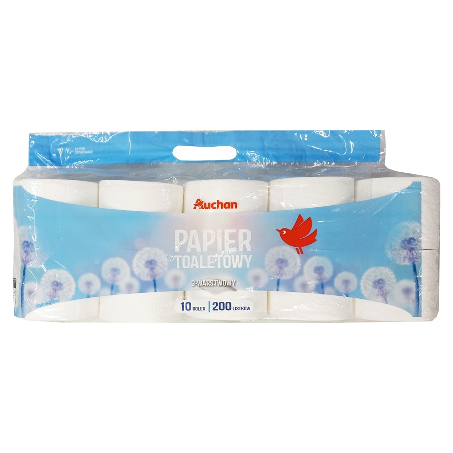 Auchan - Papier toaletowy 3 warstwy