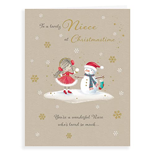 Kartka świąteczna z postacią siostrzenica - 20 x 15 cm - Piccadilly Greetings
