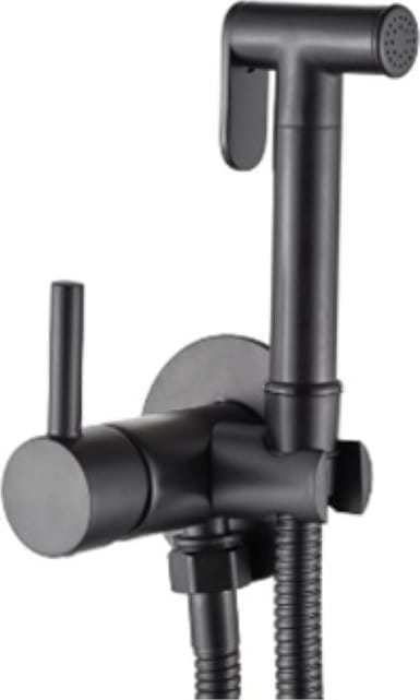 Bateria bidetowa podtynkowa INVENA GLAMOUR BP-00-B04-L czarny mat