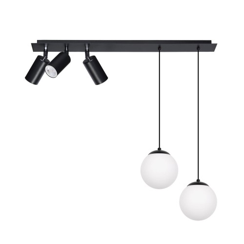 Lampa łącząca nowoczesne tuby i klasyczne klosze K-4138 z serii ALBIO
