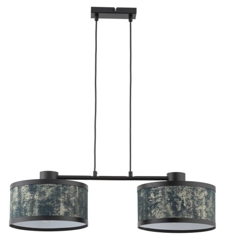 Glory lampa wisząca 2-punktowa czarna/grafit 40519