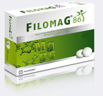 Фото - Вітаміни й мінерали FILOMAG B6 50 tabletek