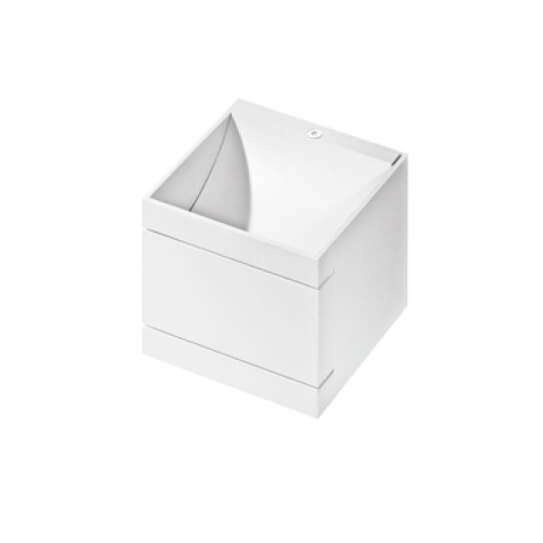 Biały kinkiet sześcienny Venus metalowy do przedpokoju