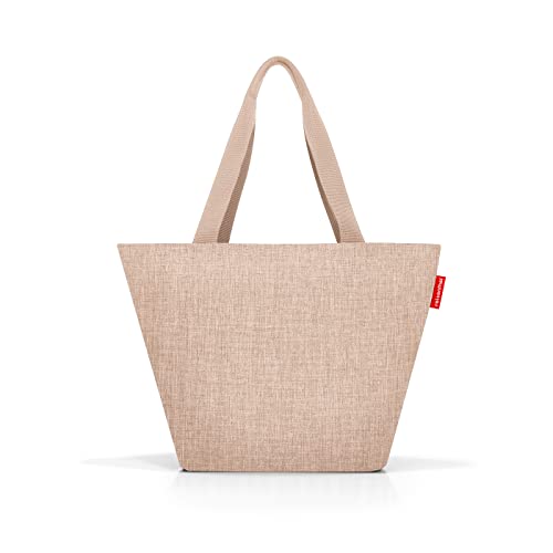 reisenthel Shopper M – przestronna torba na zakupy i elegancka torebka w jednym – wykonana z wodoodpornego materiału, Twist Coffee, 15 l
