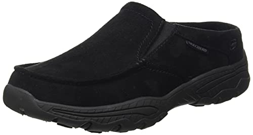 Skechers Męskie trampki Creston Fernley, Czarna mikrofibra, 41.5 EU