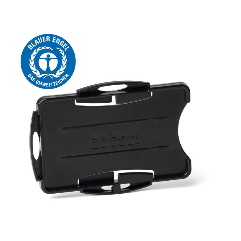 Etui do 2 kart identyfikacyjnych DURABLE ID Eco czarne 898901 10szt.