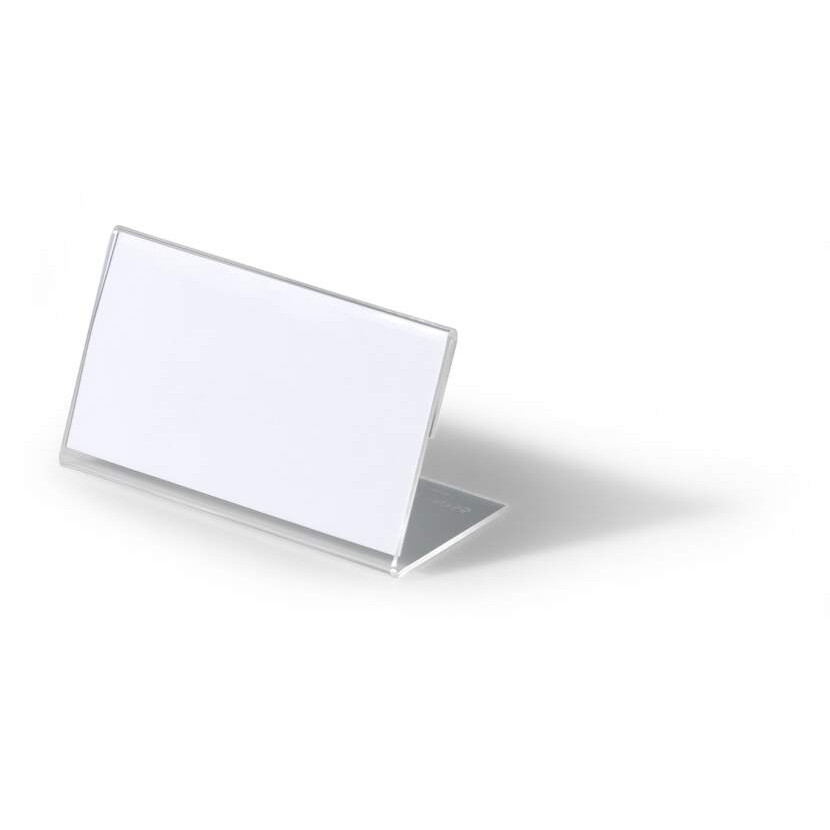 Identyfikator stojący DURABLE 52x100mm "L" transparentny 805519 10szt.