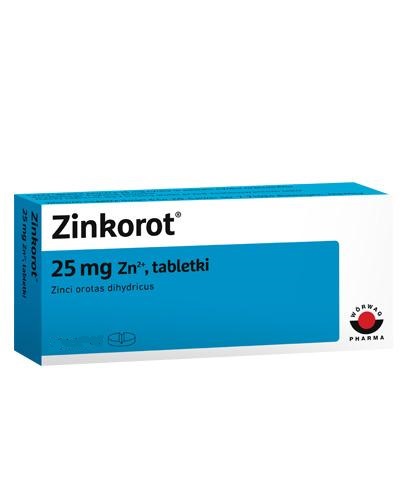 Zdjęcia - Witaminy i składniki mineralne ZINKOROT 25 mg 20 tabletek