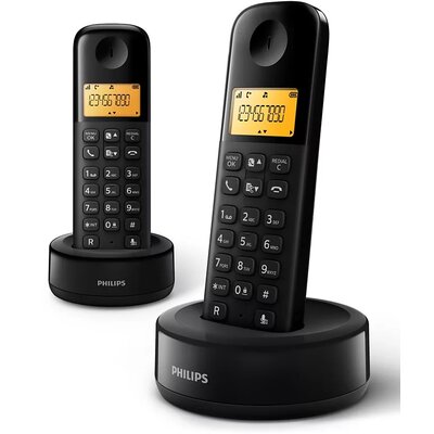 Zestaw telefonów PHILIPS D1602 Czarny