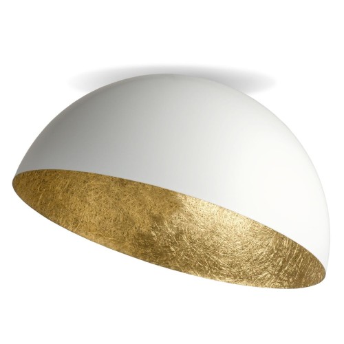Sfera D35 lampa sufitowa 1-punktowa biała/złoty 32466