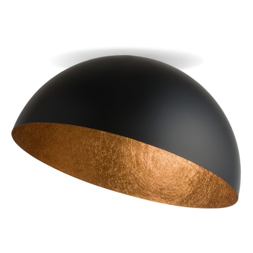 Sfera D35 lampa sufitowa 1-punktowa czarna/miedziany 32470