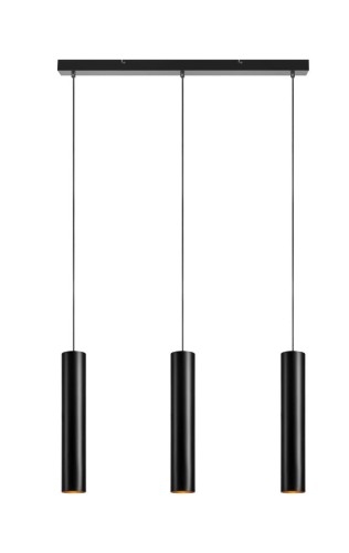 Markslojd Lampa wisząca Ruben 107882 potrójna czarna oprawa wisząca 107882