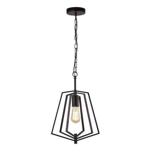 Searchlight Lampa wisząca Slinky, 1-punktowa, czarna matowa