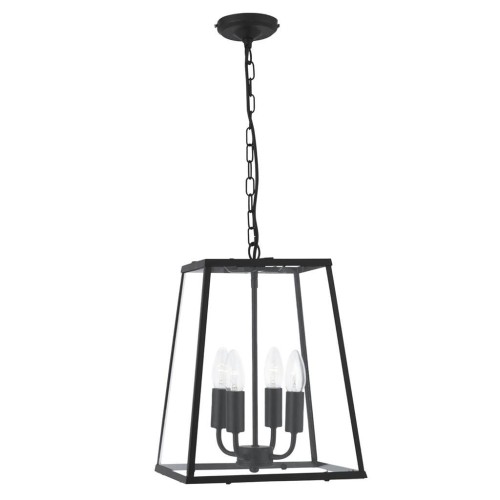 Lantern Noir lampa wisząca 4-punktowa czarna 5614BK