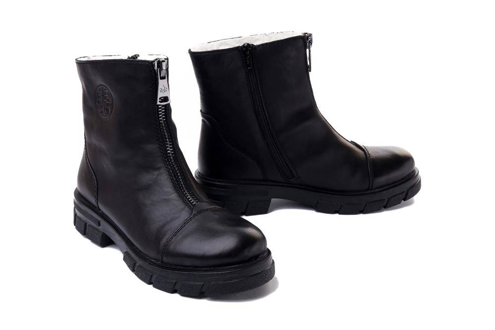 RIEKER Z9159-00 black, botki damskie - Rieker