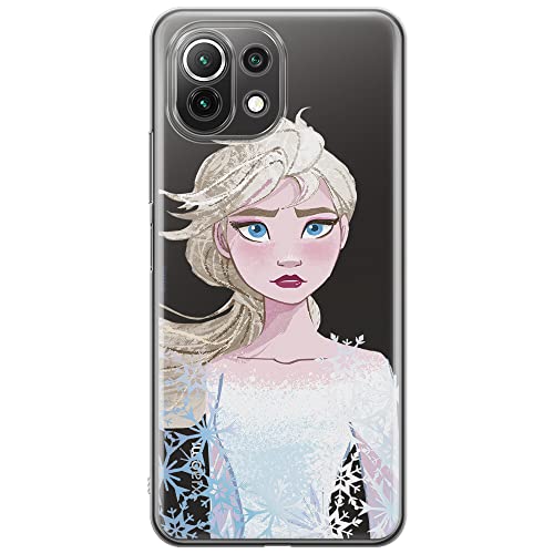 ERT GROUP etui na telefon Xiaomi 11 LITE 4G/5G, case oryginalny i oficjalnie licencjonowany przez Disney, wzór Elsa 014, plecki z TPU częściowo przeźroczyste