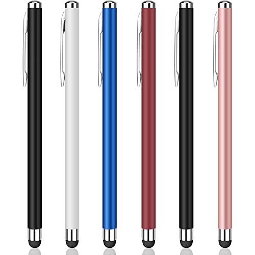 Długopisy rysikowe do ekranów dotykowych, StylusHome 6 Pack High Precision Pojemnościowy rysik do iPada iPhone Tablety Samsung Galaxy