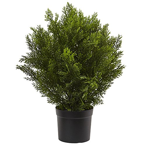 Prawie naturalny 6880 5 cm sztuczny krzew cedrowy (wewnątrz/na zewnątrz), zielony