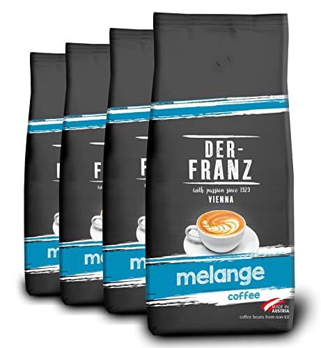 Der-Franz Melange, kawa ziarnista pełna, 4 x 1000 g