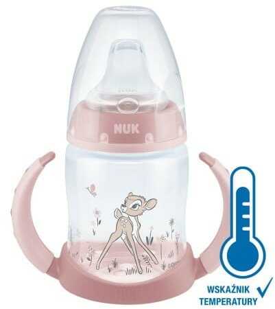 NUK butelka FC+ PP 150ml Disney Bambi z uchwytem i ustnikiem silikonowym niekapek