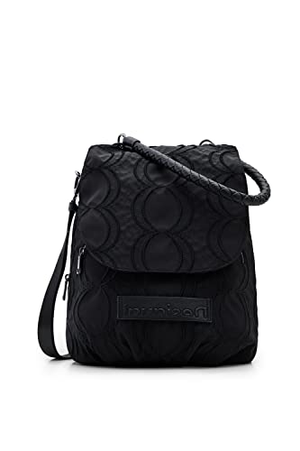 Desigual Women's Black Back_Bubbles_Ankara 2000, One Size, czarny, jeden rozmiar