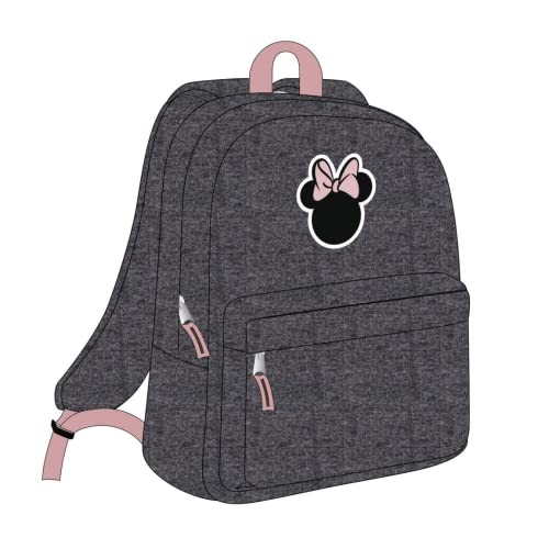 CERDÁ LIFE'S LITTLE MOMENTS Plecak szkolny Minnie z 2 przegródkami, ergonomiczny tył i regulowane uchwyty, materiał unisex dla dzieci, kolorowy, jeden rozmiar, Wielobarwny