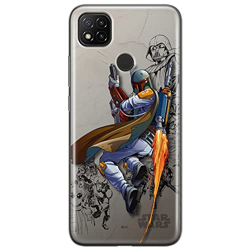 ERT GROUP etui na telefon Xiaomi REDMI 9C, case oryginalny i oficjalnie licencjonowany przez Star Wars, wzór Boba Fett 003, optymalnie dopasowane, plecki z TPU