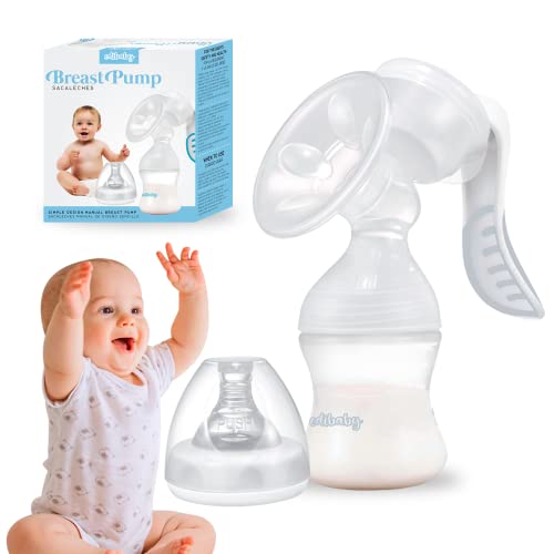 Edibaby, Ręczny ściągacz do mleka matki, kolektor, 130ml, ergonomiczny, antypoślizgowy, bez BPA, szybkie i wygodne ssanie, laktacja