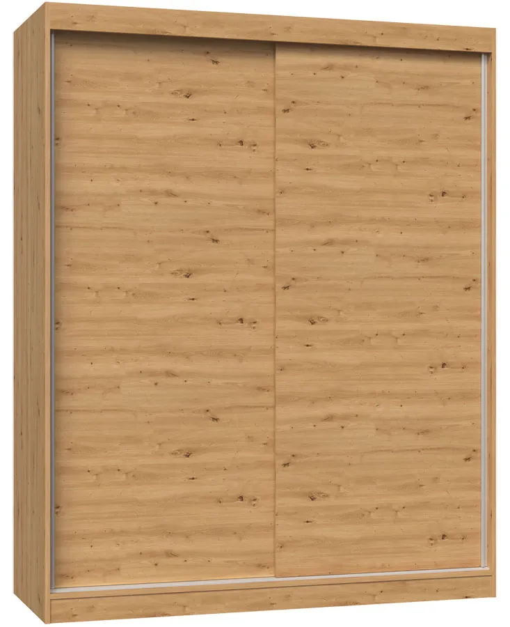 Z przesuwnymi garderoba drzwiami dąb artisan 160 cm K5-H50