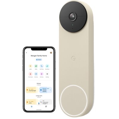 GOOGLE Wideodomofon Nest Doorbell Linen GA03013-US