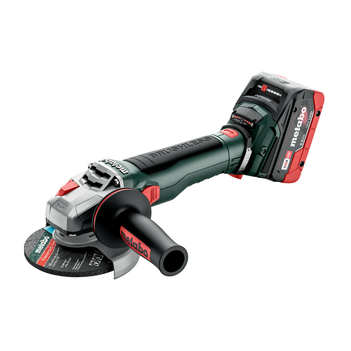 METABO AKUMULATOROWA SZLIFIERKA KĄTOWA WB 18 LT BL 11-125 QUICK + 2 AKUMULATORY 8AH + ŁADOWARKA + METABOX 165L