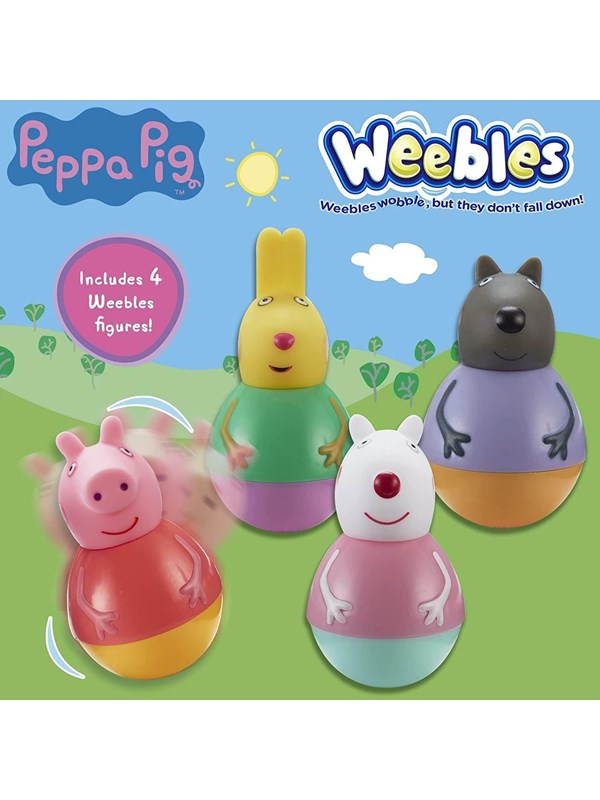 Peppa Pig PEPPA WEEBLES FRIENDS FIGURE 4-PACK