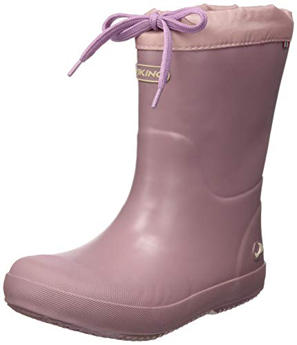 viking Indie Thermo Wool kalosze dla dziewcząt, różowy - Dusty Pink - 21 EU