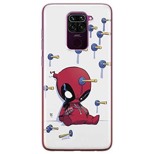 ERT GROUP etui na telefon Xiaomi REDMI NOTE 9, case oryginalny i oficjalnie licencjonowany przez Marvel, wzór Deadpool 005, optymalnie dopasowane, plecki z TPU