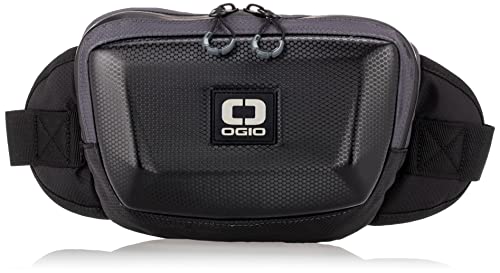 MOLDED WAIST BAG BLACK, Czarny, saszetka na pas