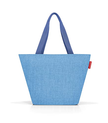 reisenthel shopper XL twist azure - Szeroka torba na zakupy i elegancka torebka w jednym - Wykonane z wodoodpornego materiału, Twist Azure, XL, Użytkowy