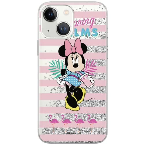 ERT GROUP etui na telefon Apple Iphone 13, case oryginalny i oficjalnie licencjonowany przez Disney, wzór Minnie 028, optymalnie dopasowane, z efektem płynnego brokatu