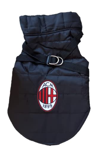AC Milan, Płaszcz dla kotów i psów Unisex Dorosły, Czarny, L