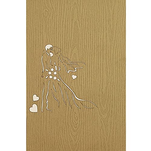 RF Distribution ORSU4223 Karta z życzeniami Origami Pierścionek Surprise, Pocztówka z pierścieniem 3D, na prezent, ślub, ślub, Walentynki, rocznica, wielokolorowy